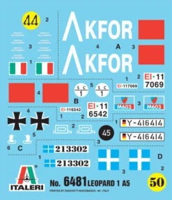 Italeri 1/35 Leopard 1 A5 -Model Toy Store IT6481S 4