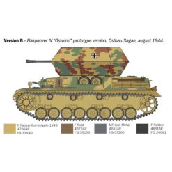 Italeri 1/35 Flakpanzer IV Ostwind 18 Italeri 1/35 Flakpanzer IV Ostwind -Model Toy Store IT6594S 6