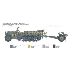 Italeri 1/35 Sd.Kfz. 10 DEMAG D7 With 7.5cm Le.IG 18 & Crew -Model Toy Store IT6595S 5