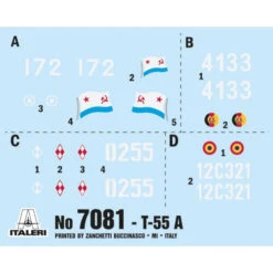 Italeri 1/72 T55 MBT -Model Toy Store IT7081S 5