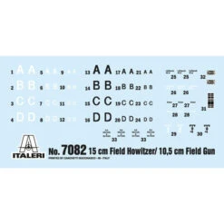 Italeri 1/72 15 Cm Field Howitzer/105cm Field Gun -Model Toy Store IT7082S 3