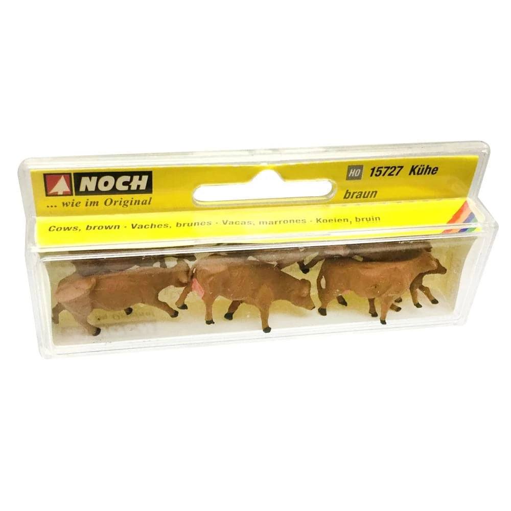 HO Brown Cows (6) 2 HO Brown Cows (6) - Image 2