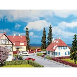 Hedges Light Green 15x8mm 50cm 2pc -Model Toy Store NOC21512 2