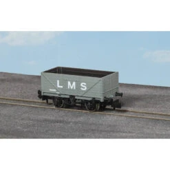 Peco N 9ft 7 Plank Open Wagon LMS Grey