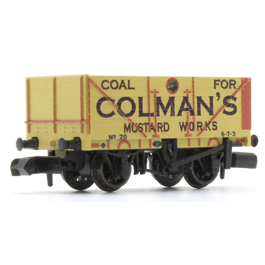 Peco N 9ft 7 Plank Open Wagon Colemans Mustard 2 Peco N 9ft 7 Plank Open Wagon Colemans Mustard - Image 2