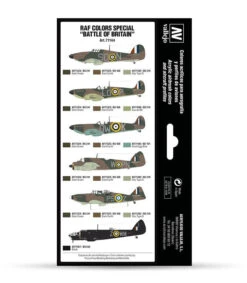 Vallejo 71144 Model Air RAF And FAA Special Battle Of Britain WWII 8 Colour Acrylic Paint Set -Model Toy Store RAF Colors Special Battle of Britain vallejo airwar 71144 schemes