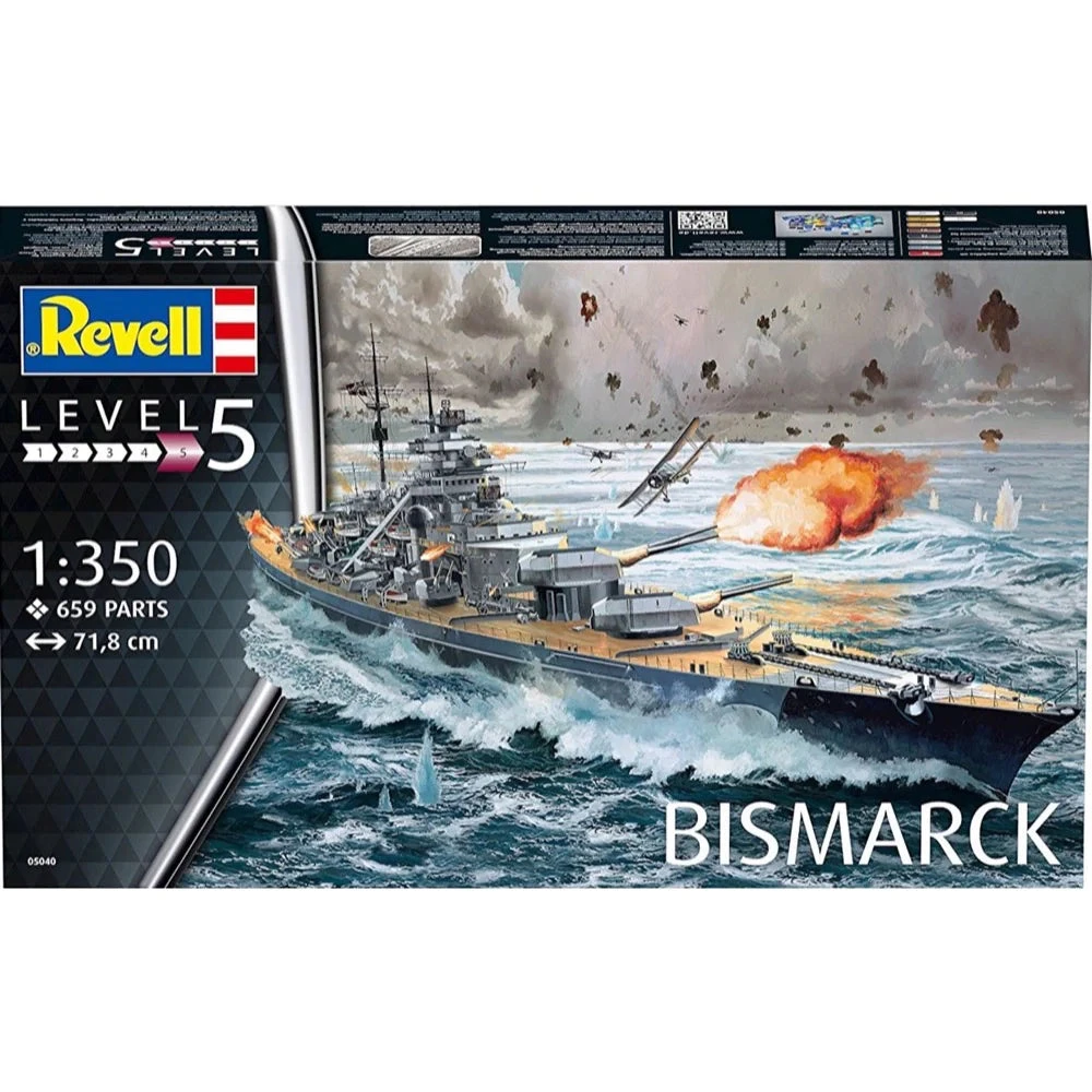 Revell 1/350 Battleship Bismarck 1 Revell 1/350 Battleship Bismarck