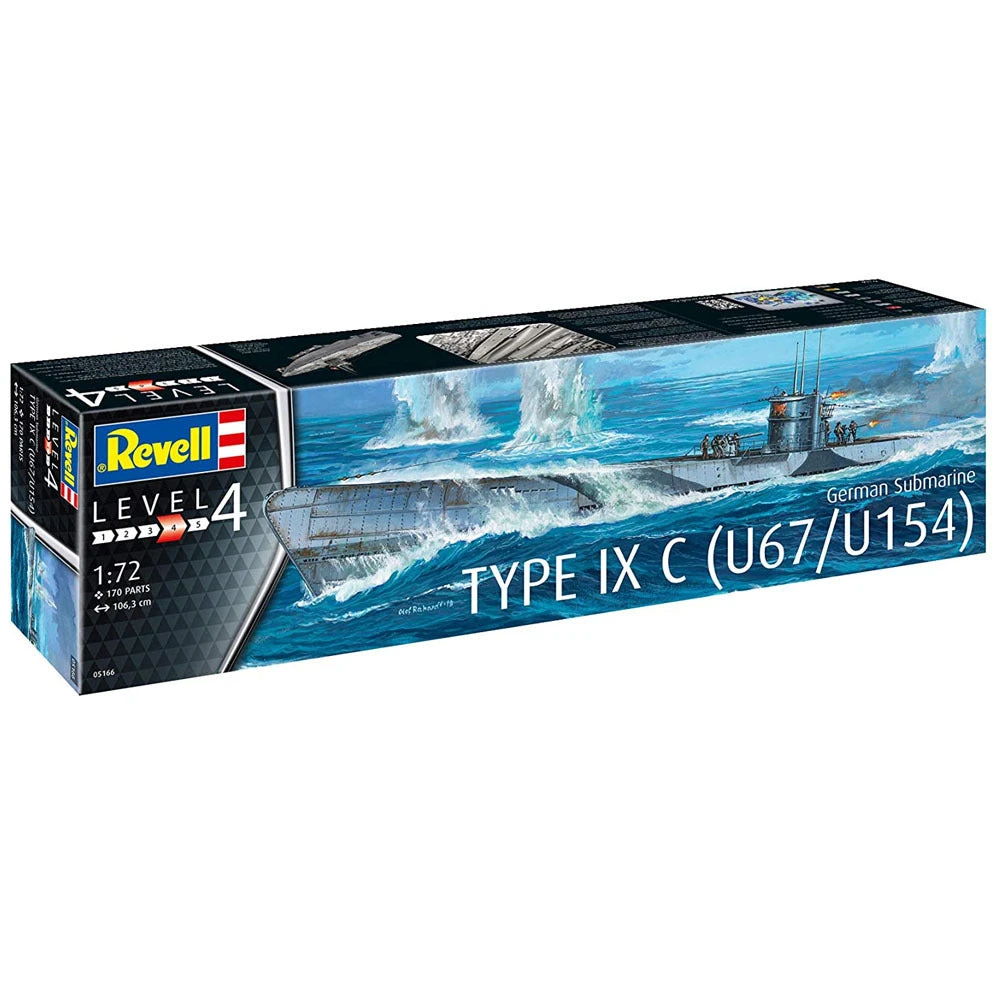 Revell 1/72 German Submarine Type IX C U67/U154 11 Revell 1/72 German Submarine Type IX C U67/U154 - Image 11