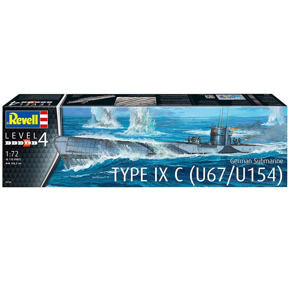 Revell 1/72 German Submarine Type IX C U67/U154 2 Revell 1/72 German Submarine Type IX C U67/U154 - Image 2
