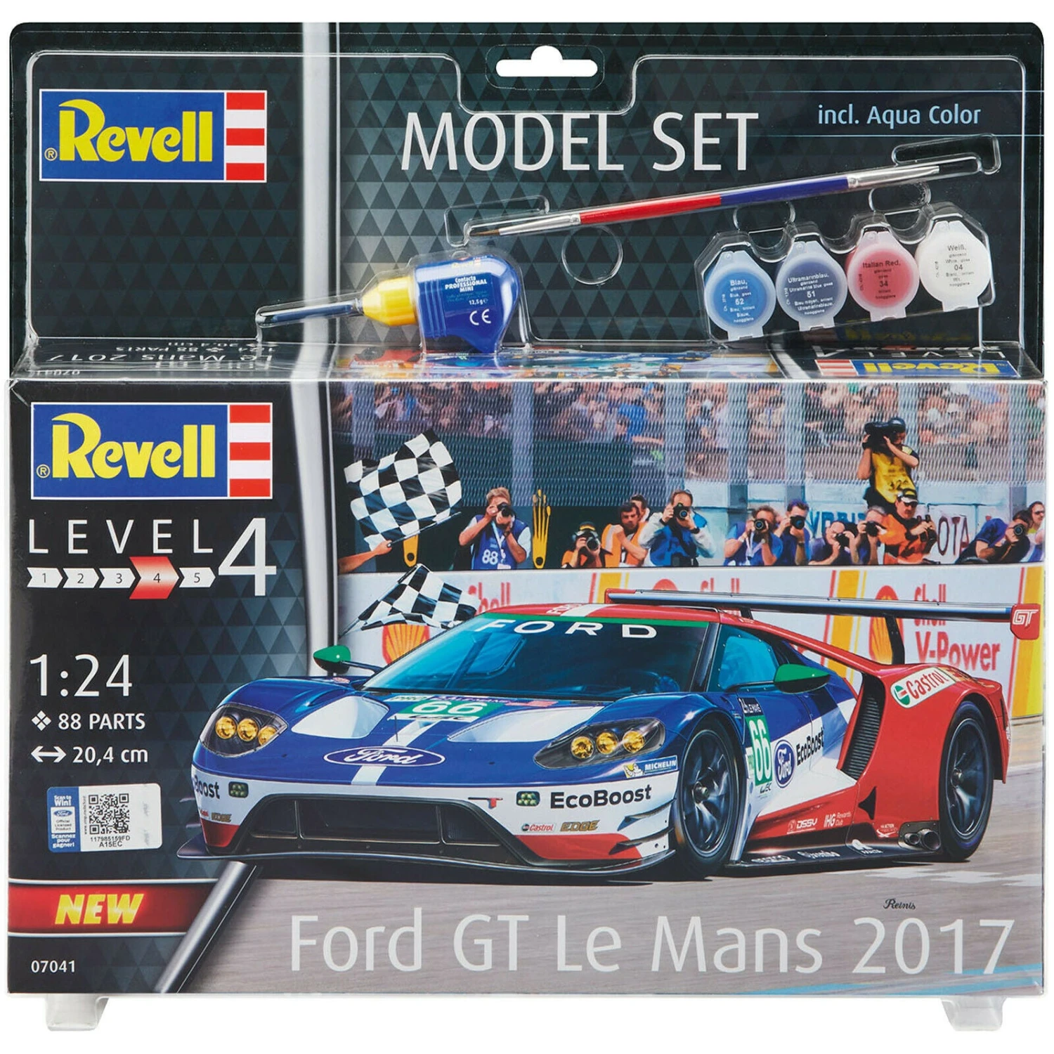 Revell 1/24 Ford GT Le Mans 2017 Model Set 1 Revell 1/24 Ford GT Le Mans 2017 Model Set