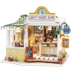 Robotime DIY Mini House Light Music Bar