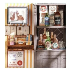 Robotime DIY Mini House Light Music Bar -Model Toy Store ROB115833 4