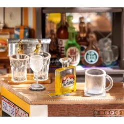 Robotime DIY Mini House Light Music Bar -Model Toy Store ROB115833 5