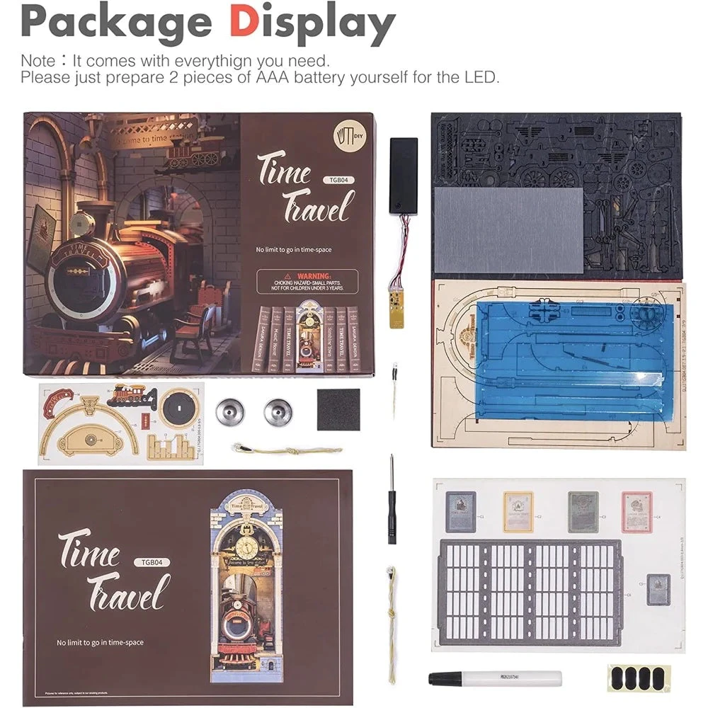 Robotime DIY Bookends Time Travel 3 Robotime DIY Bookends Time Travel - Image 3