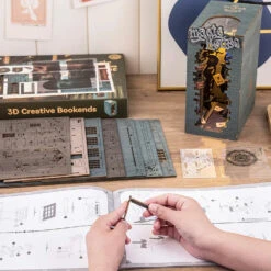 Robotime DIY Bookends Magic House -Model Toy Store ROB117738 2
