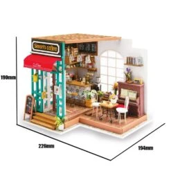 Robotime DIY Mini House Simons Coffee -Model Toy Store ROKR DIY MINI HOUSE SIMONS COFFEE1