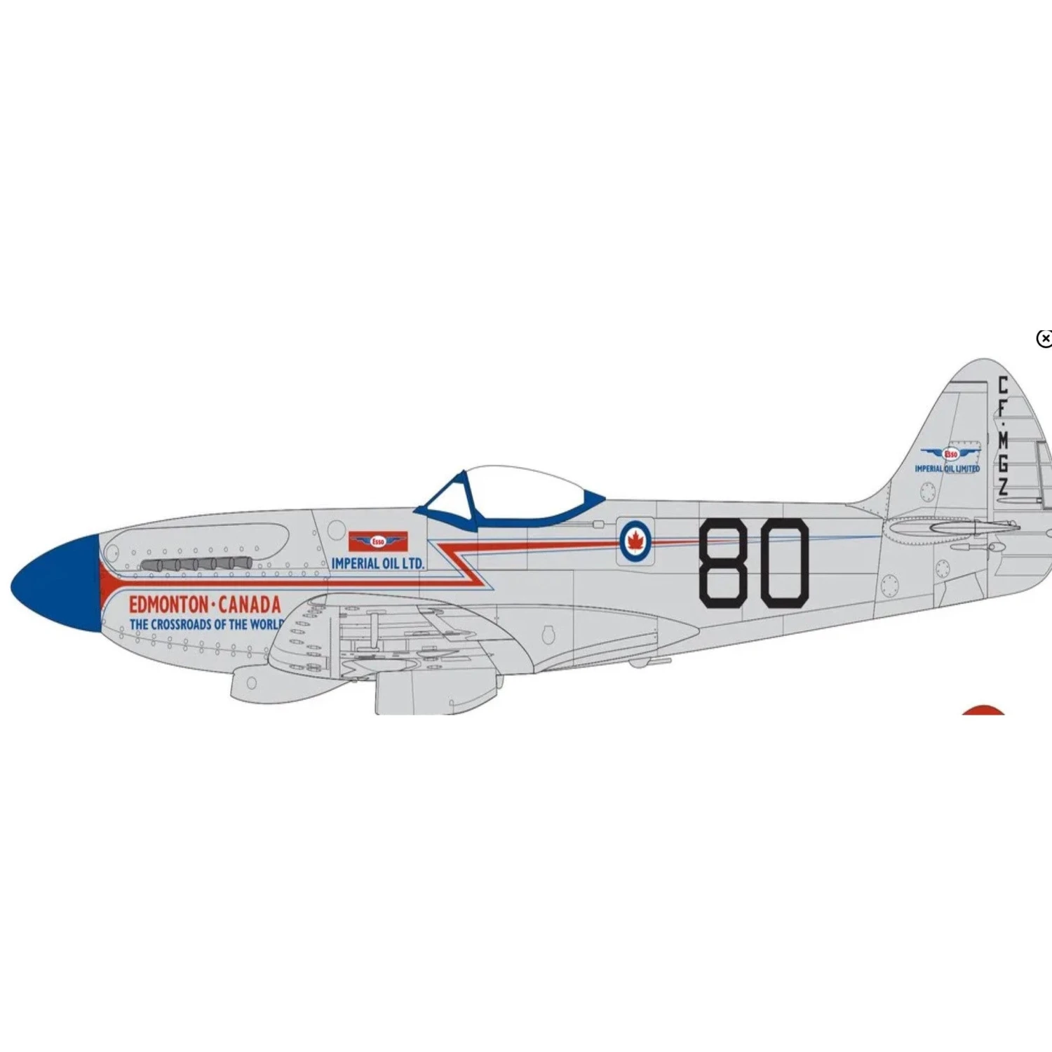Airfix 148 Supermarine Spitfire Mk.XIV Race Schemes 3 Airfix 148 Supermarine Spitfire Mk.XIV Race Schemes - Image 3