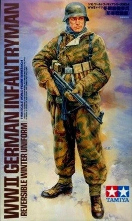 Tamiya 1/16 WWII German Infantryman Reversible Winter Uniform 1 Tamiya 1/16 WWII German Infantryman Reversible Winter Uniform