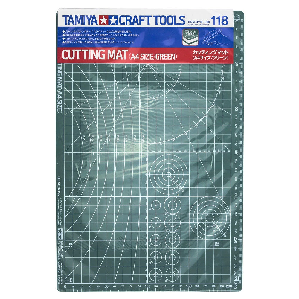 Tamiya Cutting Mat A4/Green 1 Tamiya Cutting Mat A4/Green