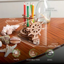 UGEARS 51pc Pen Holder 23 UGEARS 51pc Pen Holder -Model Toy Store UG70021PH 4