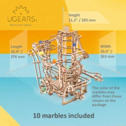 UGEARS 266pc Marble Run Spiral Hoist #4 25 UGEARS 266pc Marble Run Spiral Hoist #4 -Model Toy Store UG70177 1