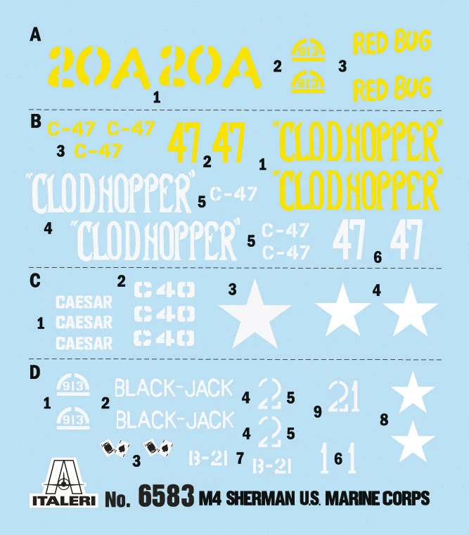 Italeri 135 M4A2 Sherman US Marine Corps 3 Italeri 135 M4A2 Sherman US Marine Corps - Image 3