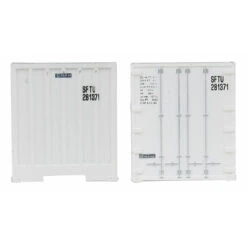 N 48' Rib Container ATSF White/Blue -Model Toy Store WAL9498842 1