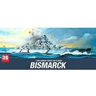 Academy 14109 1/350 German Battleship Bismarck Plastic Model Kit 2 Academy 14109 1/350 German Battleship Bismarck Plastic Model Kit - Image 2