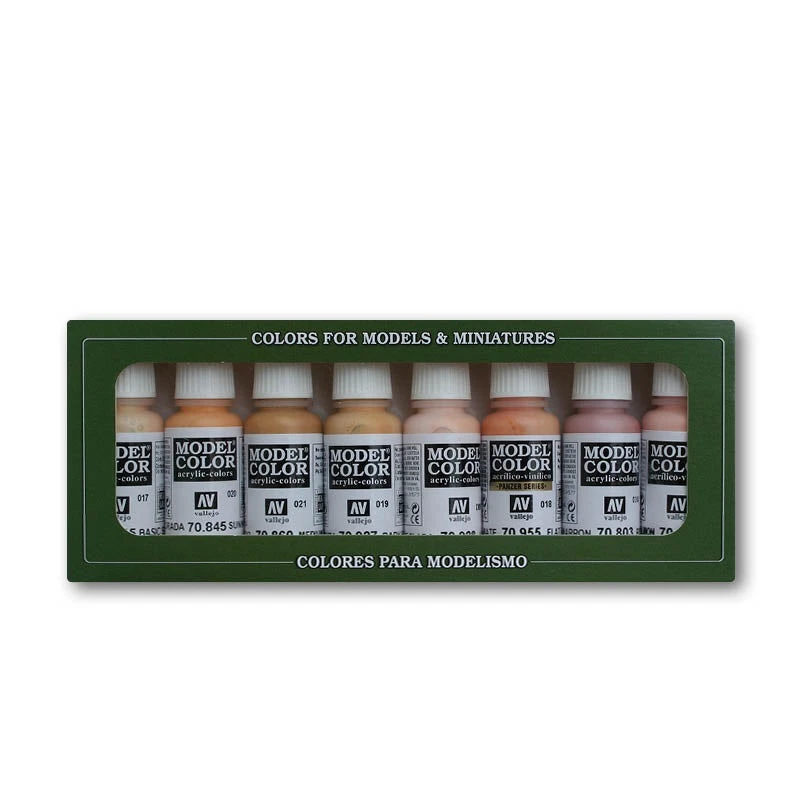 Vallejo 70124 Model Colour Face And Skintones 8 Colour Acrylic Paint Set 1 Vallejo 70124 Model Colour Face And Skintones 8 Colour Acrylic Paint Set