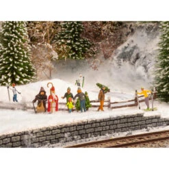 HO St Nicholas Evening 5 HO St Nicholas Evening -Model Toy Store rs 15505 15927 45927 36927 Figuren Set Christbaumverkauf A
