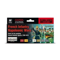 Vallejo 70164 Model Colour Wargames French Infantry Napoleonic Wars 8 Colour Acrylic Paint Set